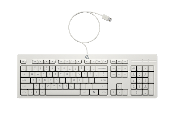 HP AW5S6AA HP 225 Wired Mouse and Kbd Combo G2 White